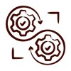Process Icon Two Cogs