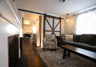 sliding barn doors in seacoast new hampshire whole home remodel