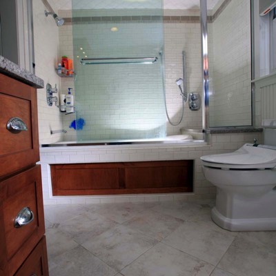 Bathroom tile shower