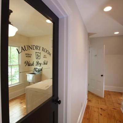 Laundry room custom door